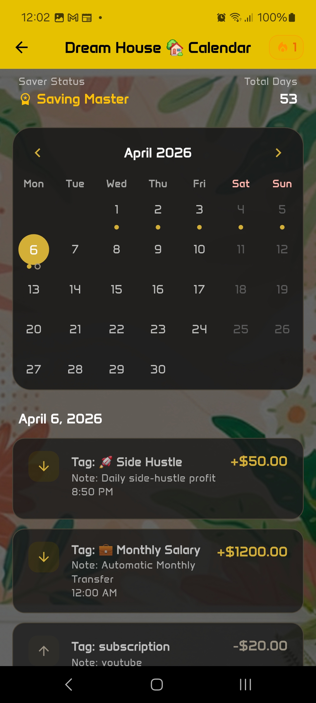 Professional Calendar